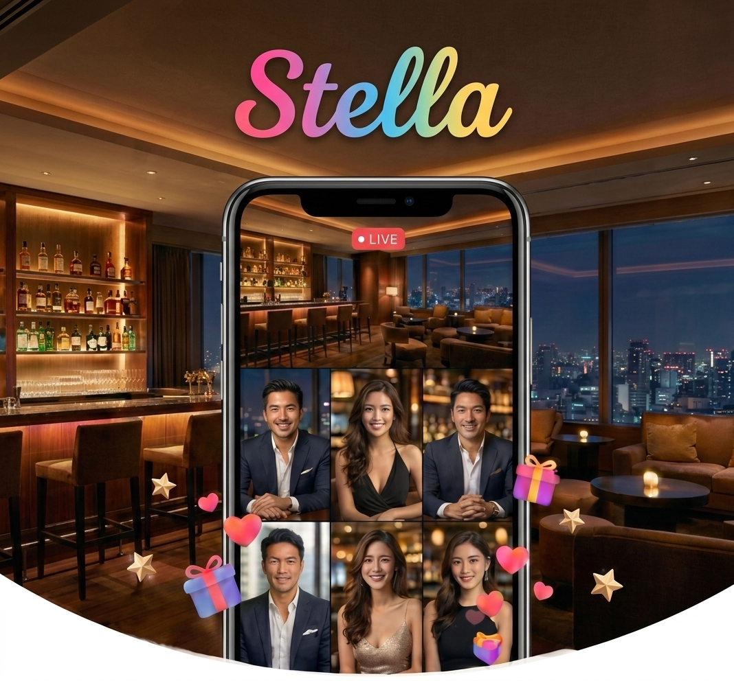 4対4のオンライン合コン画面